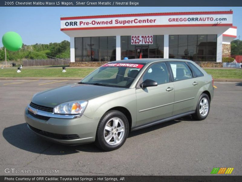 Silver Green Metallic / Neutral Beige 2005 Chevrolet Malibu Maxx LS Wagon