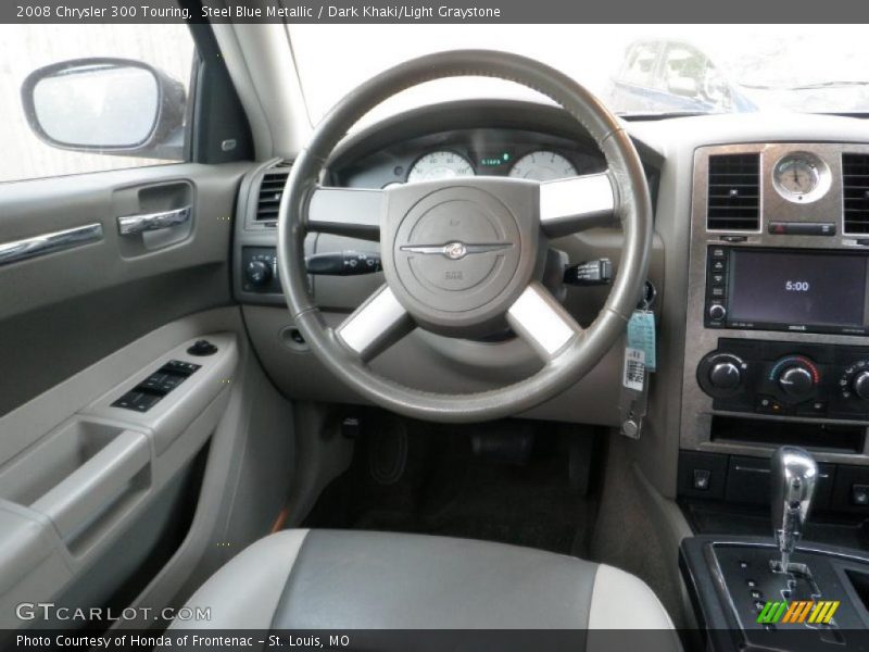 Steel Blue Metallic / Dark Khaki/Light Graystone 2008 Chrysler 300 Touring