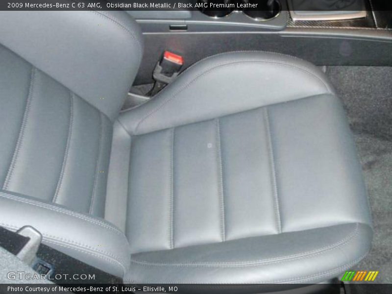 Obsidian Black Metallic / Black AMG Premium Leather 2009 Mercedes-Benz C 63 AMG