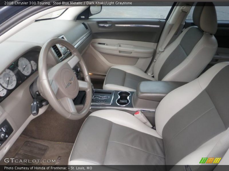 Steel Blue Metallic / Dark Khaki/Light Graystone 2008 Chrysler 300 Touring