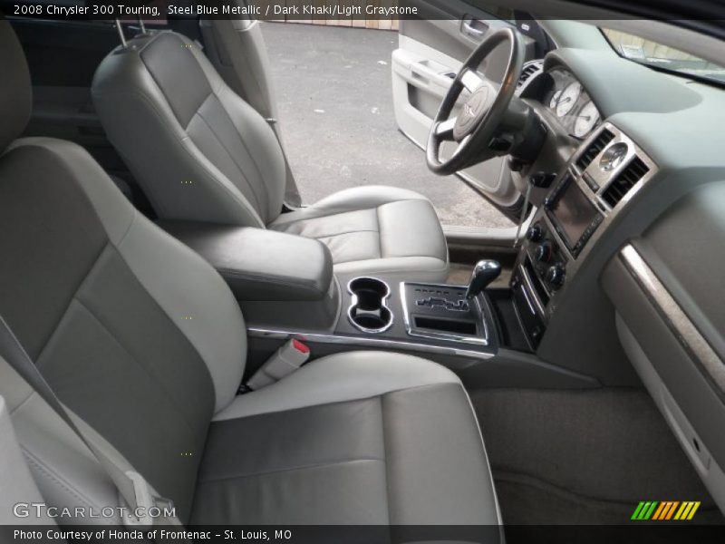 Steel Blue Metallic / Dark Khaki/Light Graystone 2008 Chrysler 300 Touring