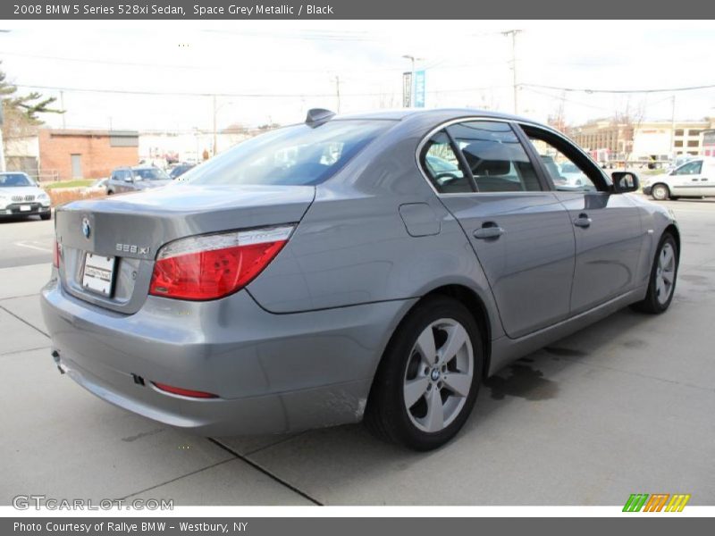 Space Grey Metallic / Black 2008 BMW 5 Series 528xi Sedan