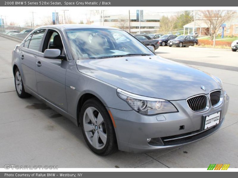 Space Grey Metallic / Black 2008 BMW 5 Series 528xi Sedan