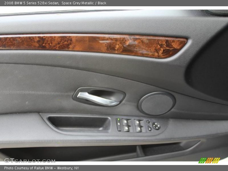 Space Grey Metallic / Black 2008 BMW 5 Series 528xi Sedan