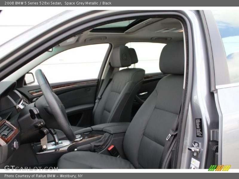 Space Grey Metallic / Black 2008 BMW 5 Series 528xi Sedan
