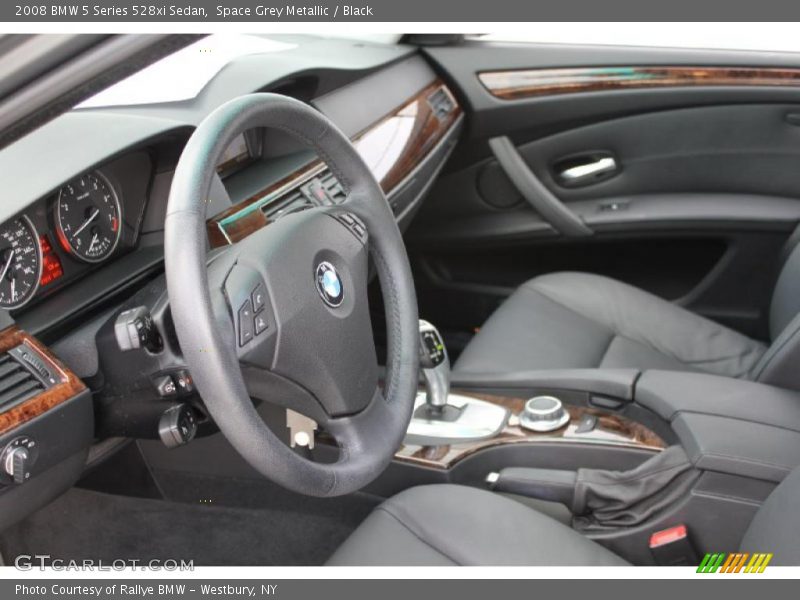 Space Grey Metallic / Black 2008 BMW 5 Series 528xi Sedan