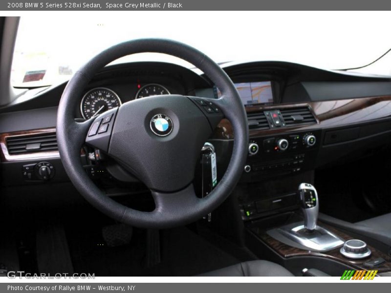 Space Grey Metallic / Black 2008 BMW 5 Series 528xi Sedan