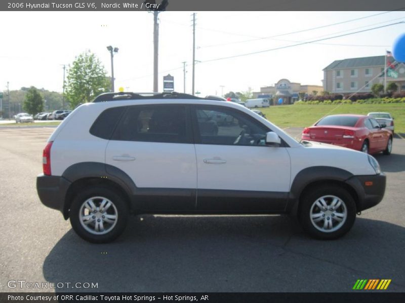 Nordic White / Gray 2006 Hyundai Tucson GLS V6
