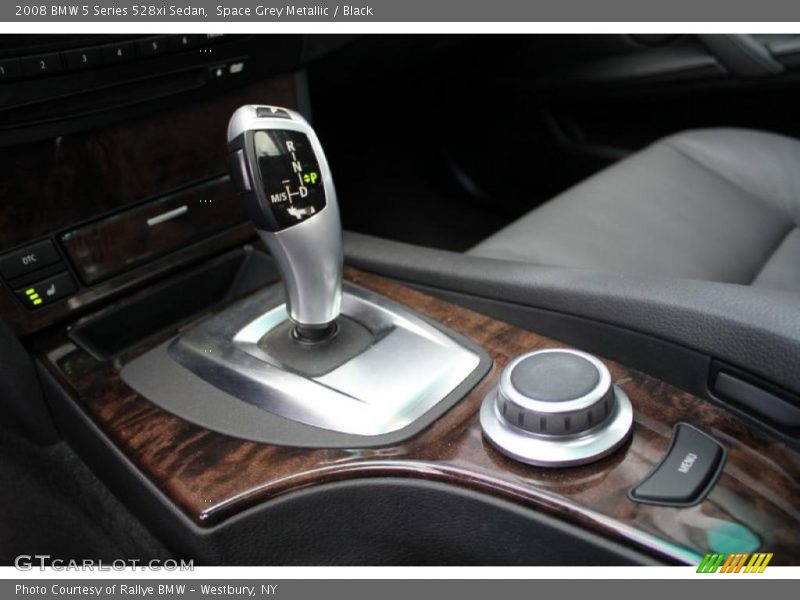 Space Grey Metallic / Black 2008 BMW 5 Series 528xi Sedan