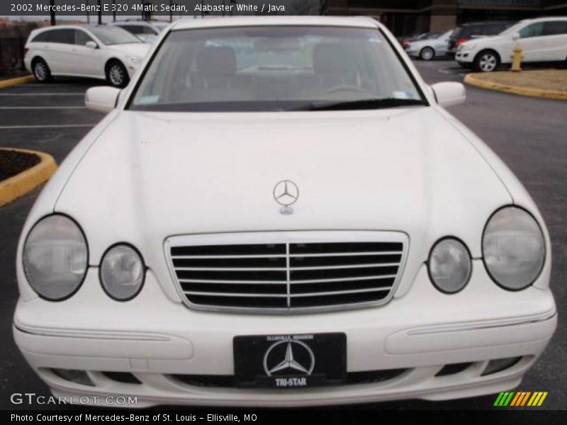 Alabaster White / Java 2002 Mercedes-Benz E 320 4Matic Sedan