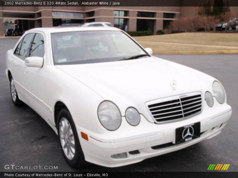 Alabaster White / Java 2002 Mercedes-Benz E 320 4Matic Sedan