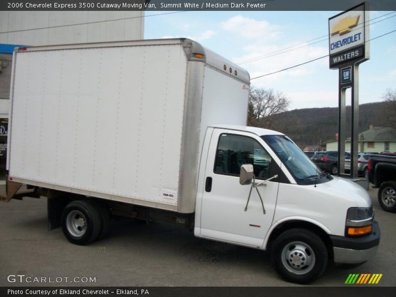 Summit White / Medium Dark Pewter 2006 Chevrolet Express 3500 Cutaway Moving Van