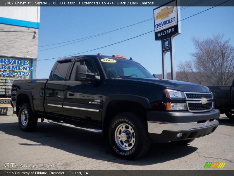 Black / Dark Charcoal 2007 Chevrolet Silverado 2500HD Classic LT Extended Cab 4x4