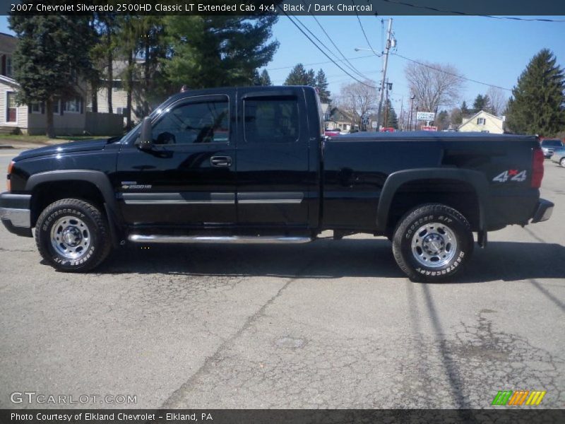 Black / Dark Charcoal 2007 Chevrolet Silverado 2500HD Classic LT Extended Cab 4x4