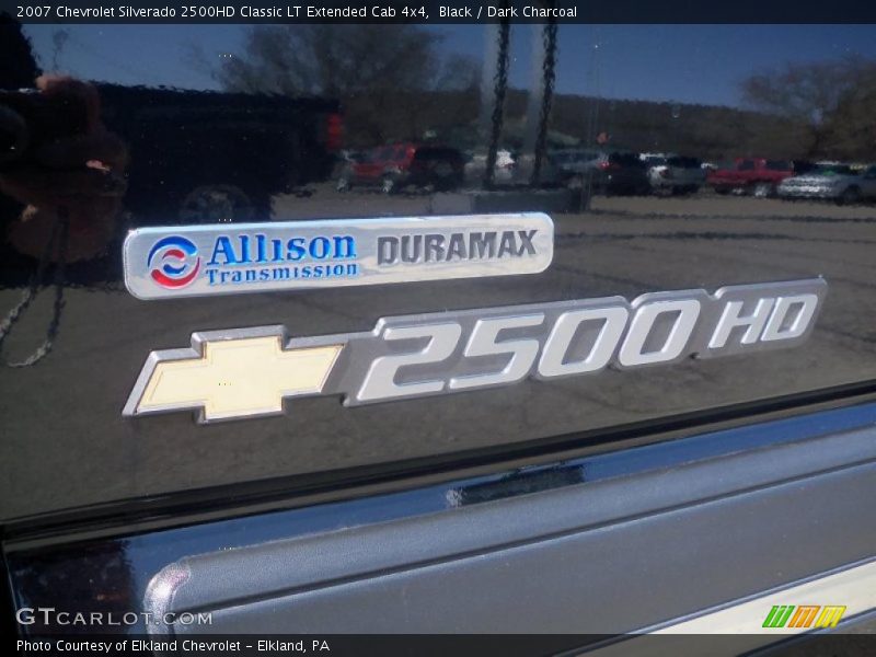 Black / Dark Charcoal 2007 Chevrolet Silverado 2500HD Classic LT Extended Cab 4x4