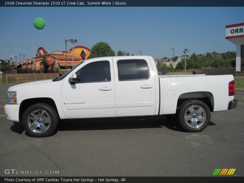 Summit White / Ebony 2008 Chevrolet Silverado 1500 LT Crew Cab