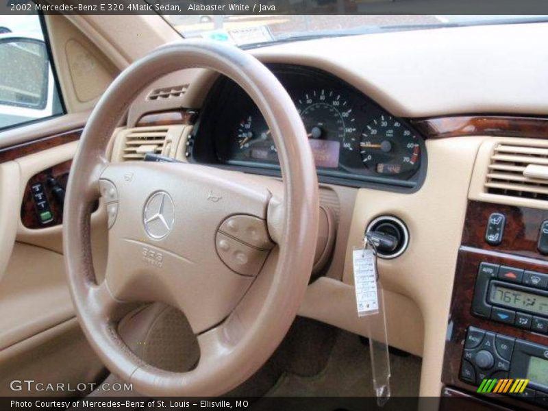 Alabaster White / Java 2002 Mercedes-Benz E 320 4Matic Sedan