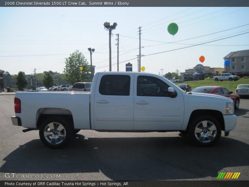 Summit White / Ebony 2008 Chevrolet Silverado 1500 LT Crew Cab