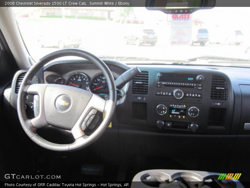 Summit White / Ebony 2008 Chevrolet Silverado 1500 LT Crew Cab