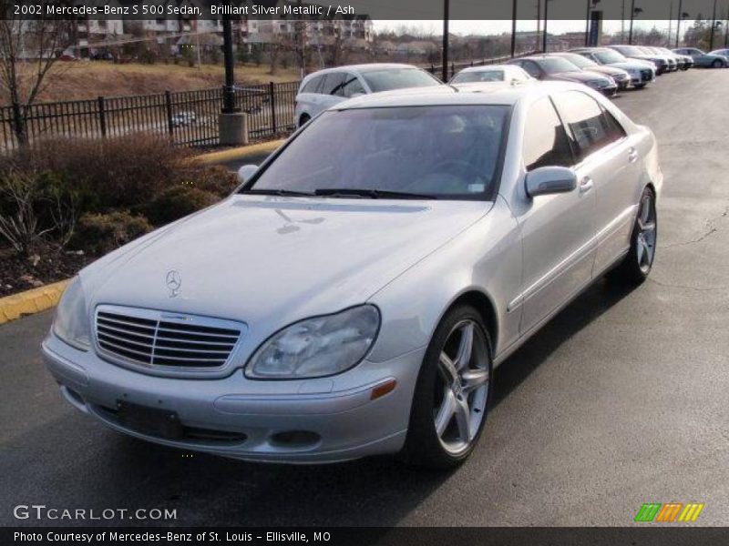 Brilliant Silver Metallic / Ash 2002 Mercedes-Benz S 500 Sedan