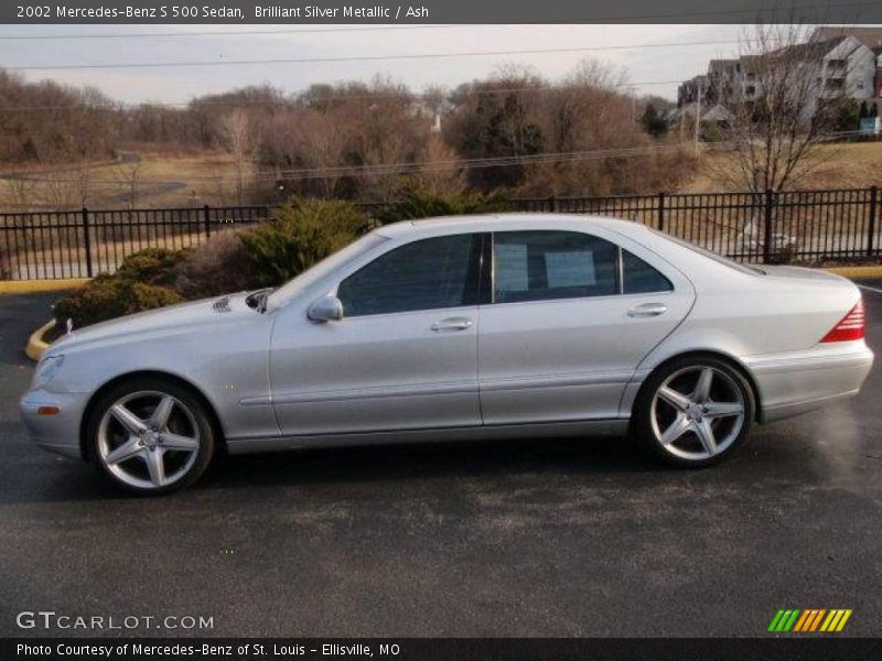 Brilliant Silver Metallic / Ash 2002 Mercedes-Benz S 500 Sedan