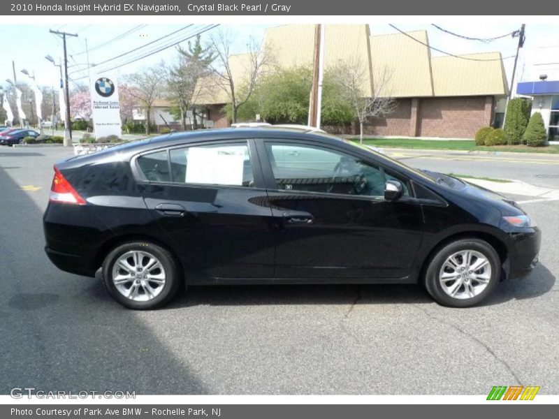Crystal Black Pearl / Gray 2010 Honda Insight Hybrid EX Navigation