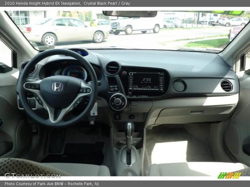Crystal Black Pearl / Gray 2010 Honda Insight Hybrid EX Navigation