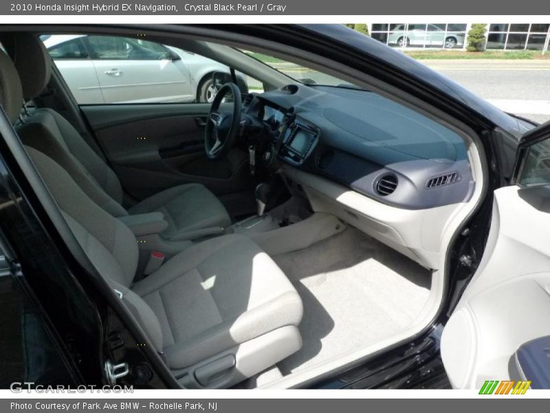 Crystal Black Pearl / Gray 2010 Honda Insight Hybrid EX Navigation