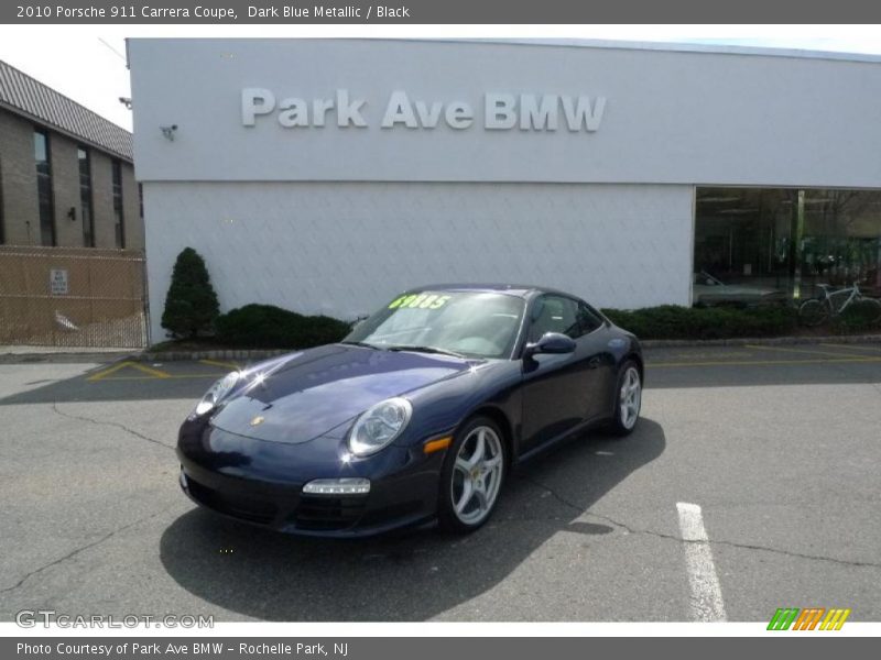 Dark Blue Metallic / Black 2010 Porsche 911 Carrera Coupe