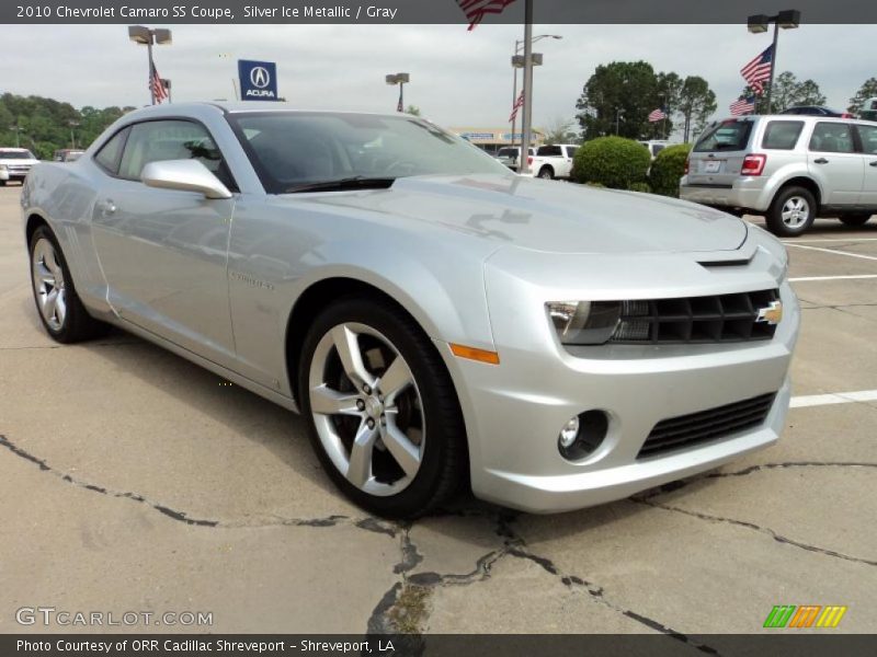Silver Ice Metallic / Gray 2010 Chevrolet Camaro SS Coupe