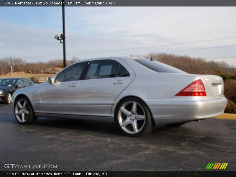 Brilliant Silver Metallic / Ash 2002 Mercedes-Benz S 500 Sedan