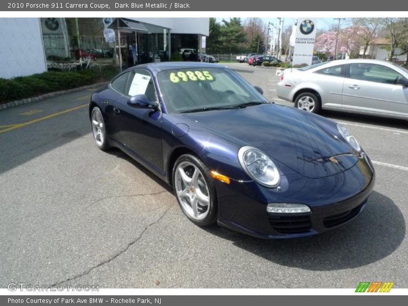 Dark Blue Metallic / Black 2010 Porsche 911 Carrera Coupe