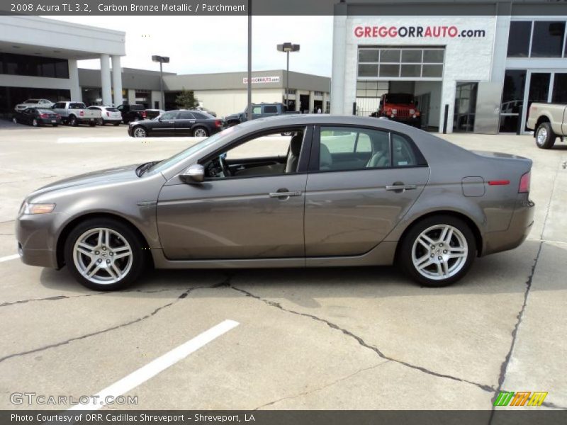 Carbon Bronze Metallic / Parchment 2008 Acura TL 3.2
