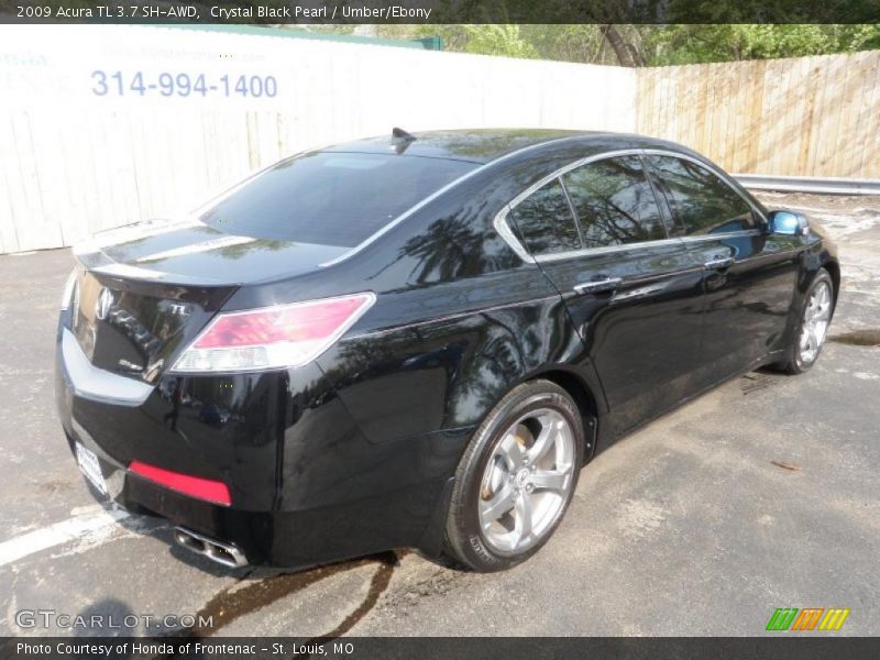 Crystal Black Pearl / Umber/Ebony 2009 Acura TL 3.7 SH-AWD