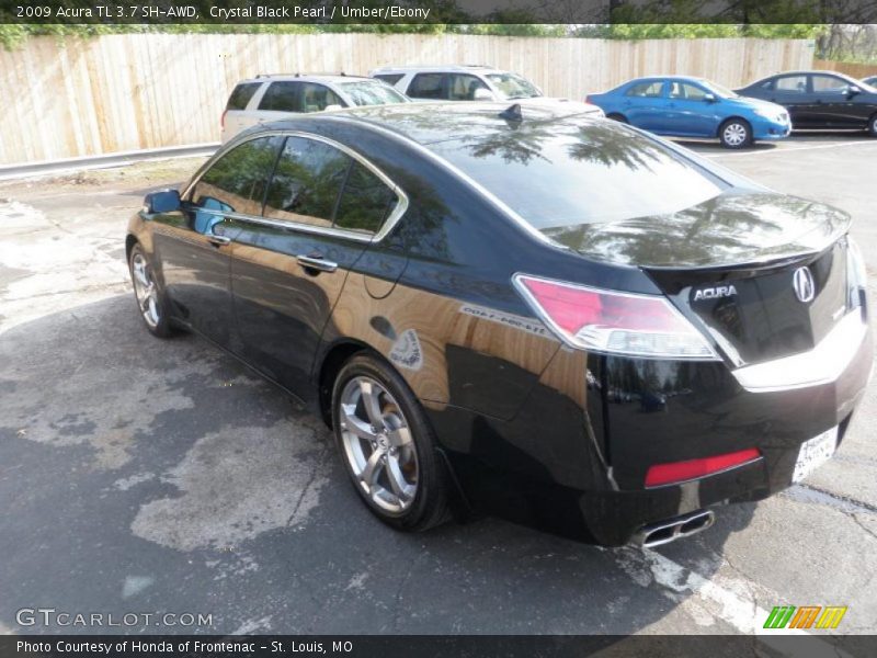 Crystal Black Pearl / Umber/Ebony 2009 Acura TL 3.7 SH-AWD