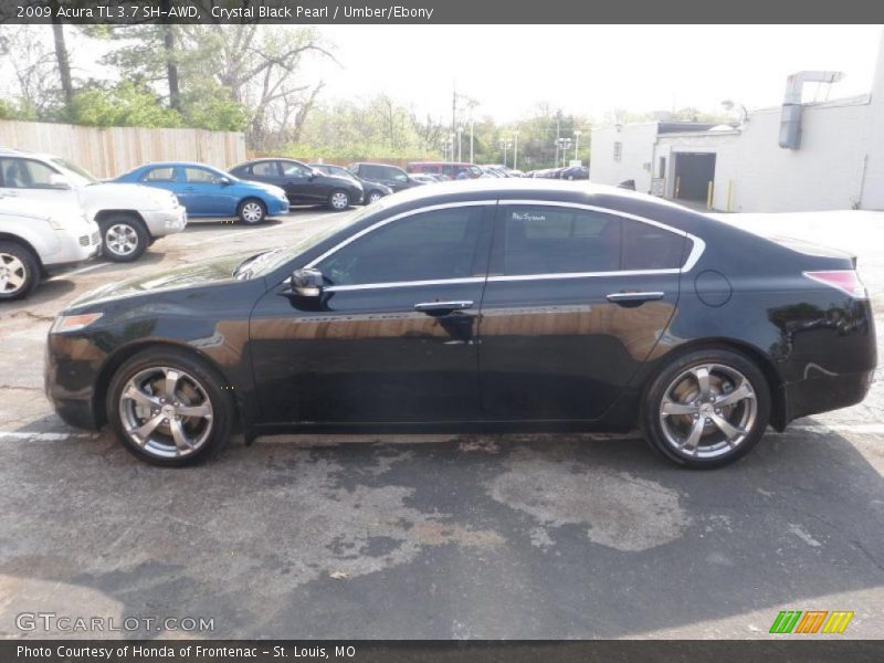 Crystal Black Pearl / Umber/Ebony 2009 Acura TL 3.7 SH-AWD