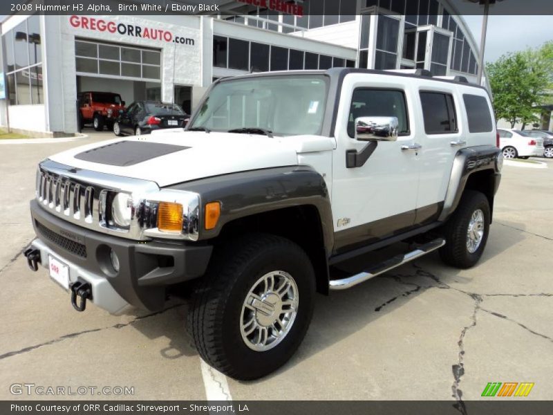 Birch White / Ebony Black 2008 Hummer H3 Alpha