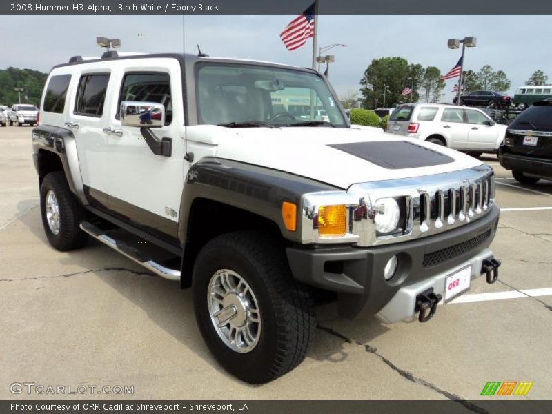 Birch White / Ebony Black 2008 Hummer H3 Alpha