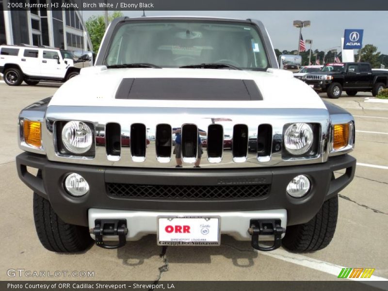 Birch White / Ebony Black 2008 Hummer H3 Alpha