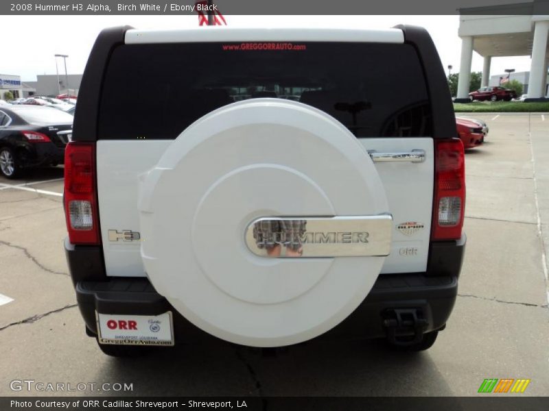 Birch White / Ebony Black 2008 Hummer H3 Alpha