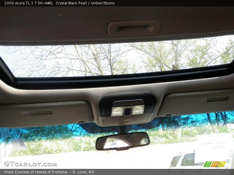 Crystal Black Pearl / Umber/Ebony 2009 Acura TL 3.7 SH-AWD