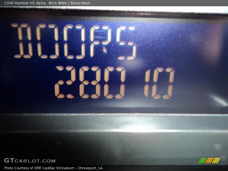 Birch White / Ebony Black 2008 Hummer H3 Alpha