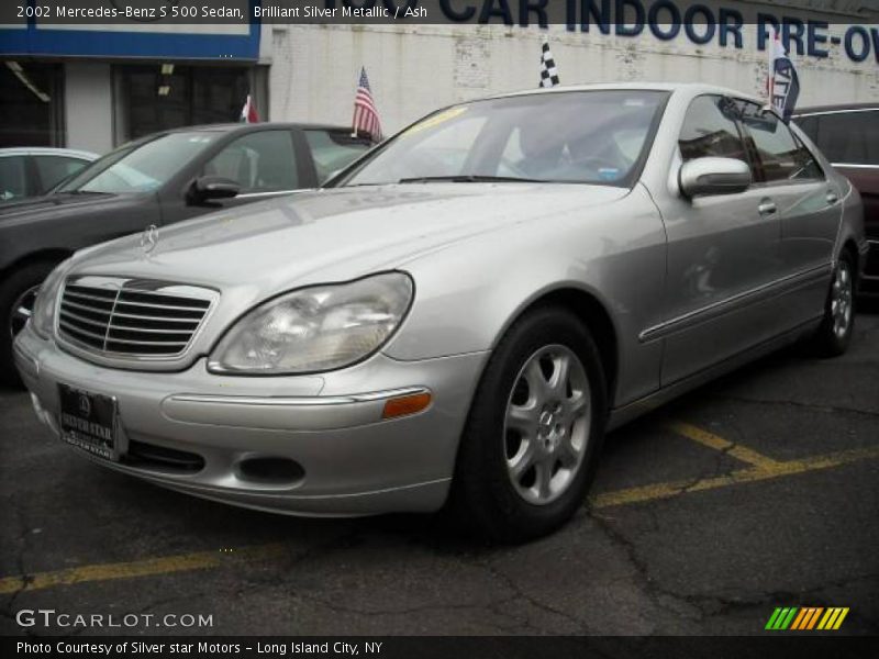 Brilliant Silver Metallic / Ash 2002 Mercedes-Benz S 500 Sedan