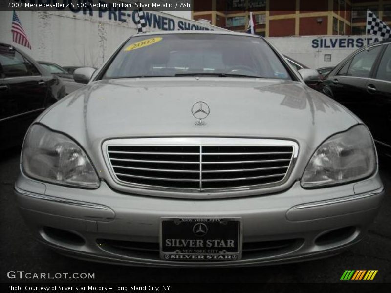 Brilliant Silver Metallic / Ash 2002 Mercedes-Benz S 500 Sedan