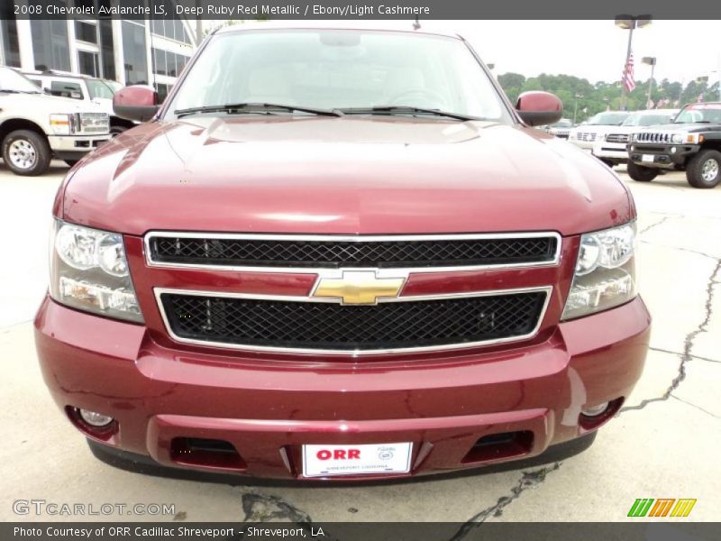 Deep Ruby Red Metallic / Ebony/Light Cashmere 2008 Chevrolet Avalanche LS