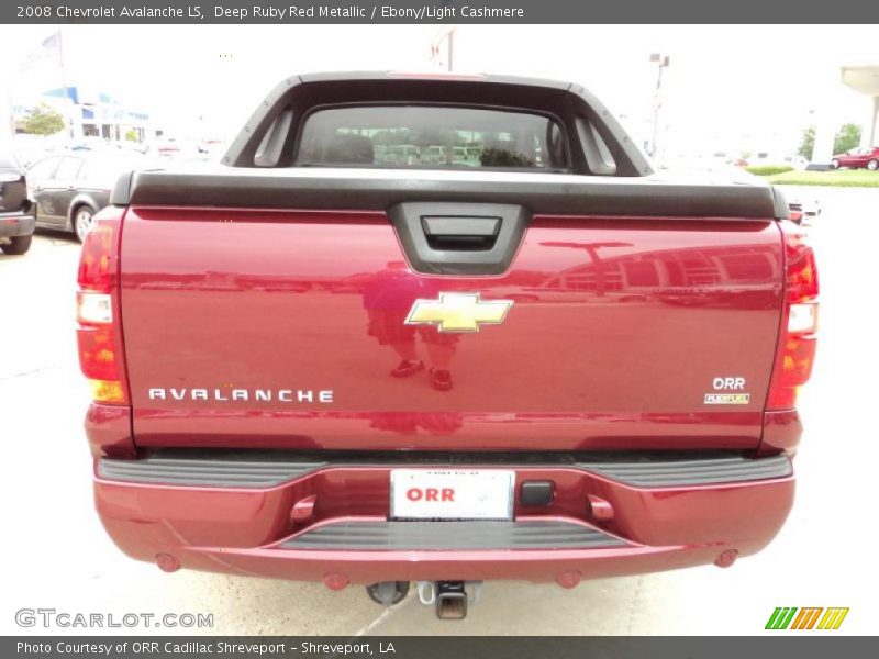 Deep Ruby Red Metallic / Ebony/Light Cashmere 2008 Chevrolet Avalanche LS