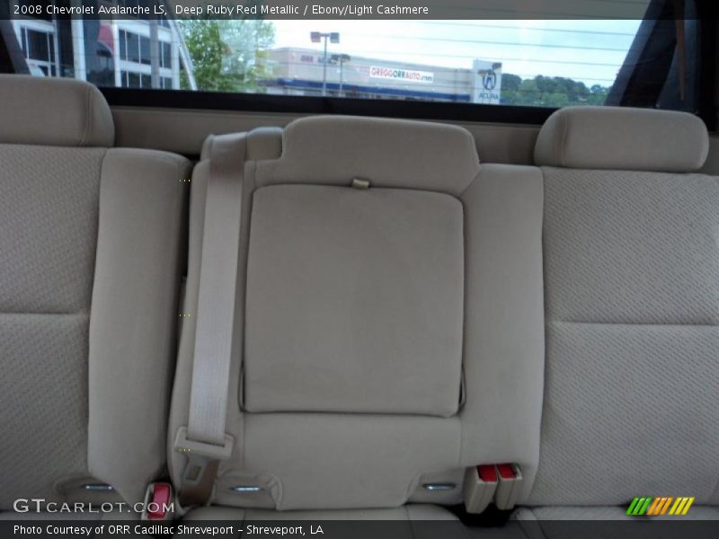 Deep Ruby Red Metallic / Ebony/Light Cashmere 2008 Chevrolet Avalanche LS