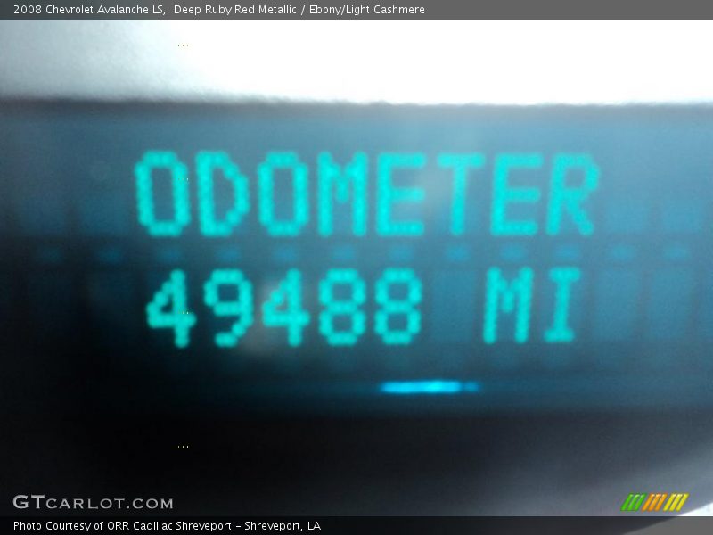 Deep Ruby Red Metallic / Ebony/Light Cashmere 2008 Chevrolet Avalanche LS