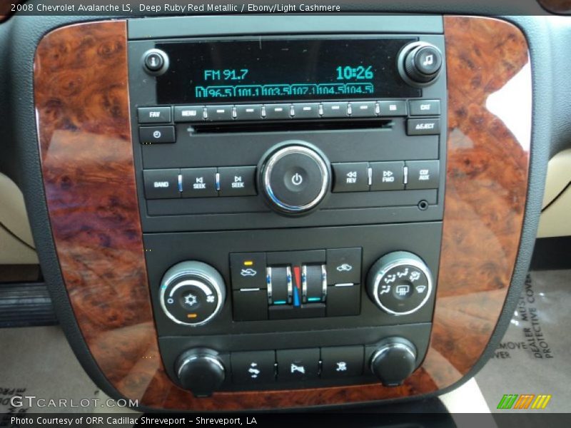 Deep Ruby Red Metallic / Ebony/Light Cashmere 2008 Chevrolet Avalanche LS