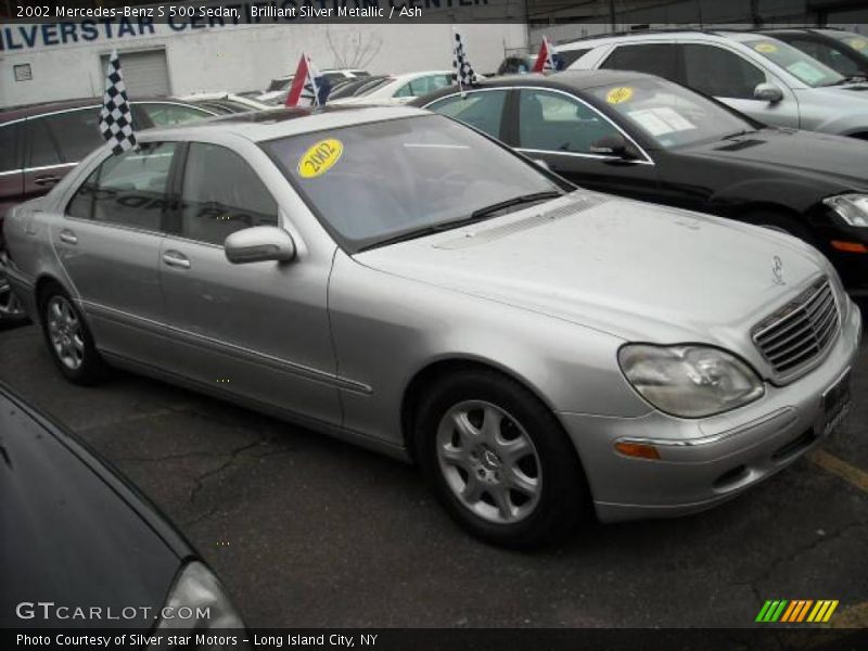 Brilliant Silver Metallic / Ash 2002 Mercedes-Benz S 500 Sedan